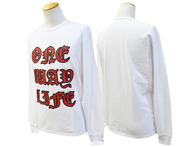 (30% OFF)��2����EVILACT/�����֥륢���ȡ�2024SS��One Way Life L/S Tee/��󥦥����饤�ե��󥰥��꡼��Tee��(EA-WFRSS-T03)