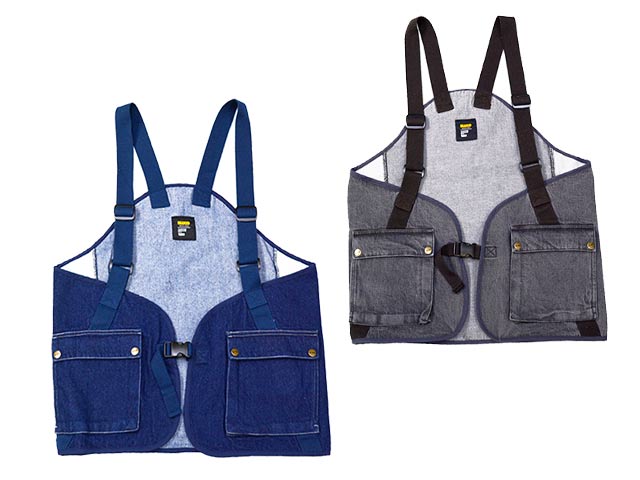 ��2����BLUCO/�֥륳��2025SS��12oz Denim Utility Vest/12���󥹥ǥ˥�桼�ƥ���ƥ����٥��ȡ�(151-35-010)