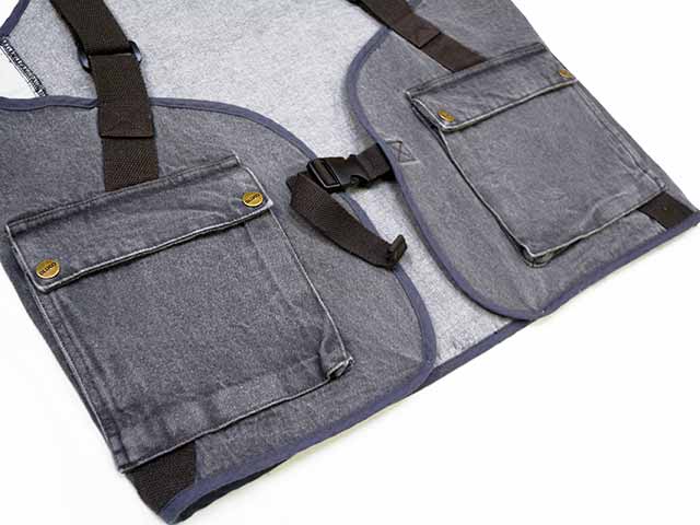 ��2����BLUCO/�֥륳��2025SS��12oz Denim Utility Vest/12���󥹥ǥ˥�桼�ƥ���ƥ����٥��ȡ�(151-35-010)