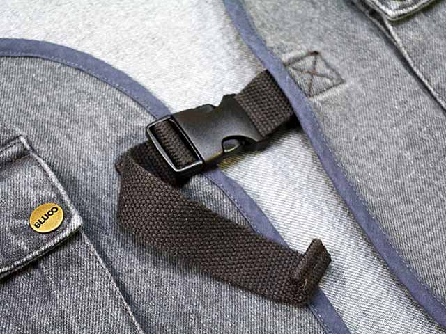 ��2����BLUCO/�֥륳��2025SS��12oz Denim Utility Vest/12���󥹥ǥ˥�桼�ƥ���ƥ����٥��ȡ�(151-35-010)