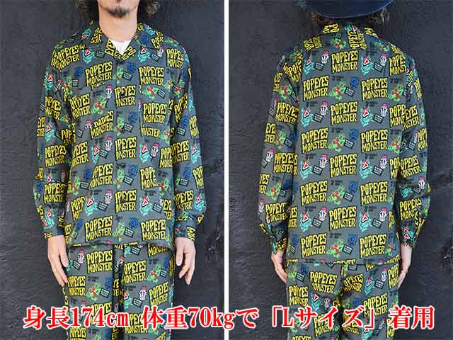 ��2����POP EYES/�ݥåץ�������2025SS��Monster L/S Shirts/��󥹥������󥰥��꡼�֥���ġ�(25SS-PPE-3)