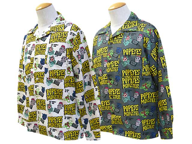 ��2����POP EYES/�ݥåץ�������2025SS��Monster L/S Shirts/��󥹥������󥰥��꡼�֥���ġ�(25SS-PPE-3)