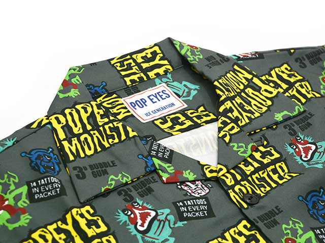 ��2����POP EYES/�ݥåץ�������2025SS��Monster L/S Shirts/��󥹥������󥰥��꡼�֥���ġ�(25SS-PPE-3)