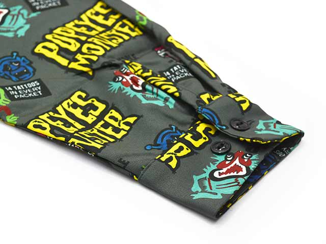 ��2����POP EYES/�ݥåץ�������2025SS��Monster L/S Shirts/��󥹥������󥰥��꡼�֥���ġ�(25SS-PPE-3)
