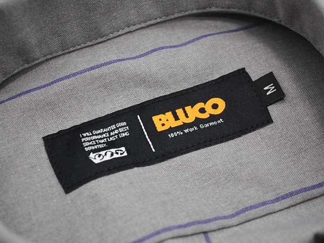 (30% OFF)��4����BLUCO/�֥륳��2025SS��Garage S/S Stripe Work Shirts/���졼�����硼�ȥ��꡼�֥��ȥ饤�ץ������ġ�(153-21-007)