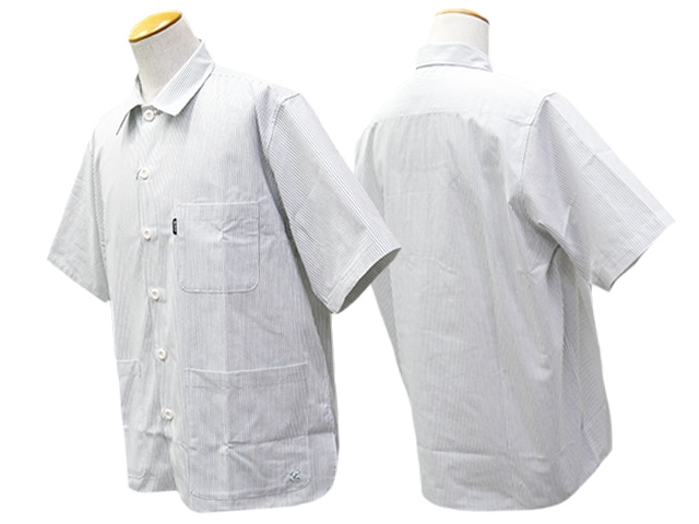 (30% OFF)��4����BLUCO/�֥륳��2025SS��Garage S/S Stripe Work Shirts/���졼�����硼�ȥ��꡼�֥��ȥ饤�ץ������ġ�(153-21-007)