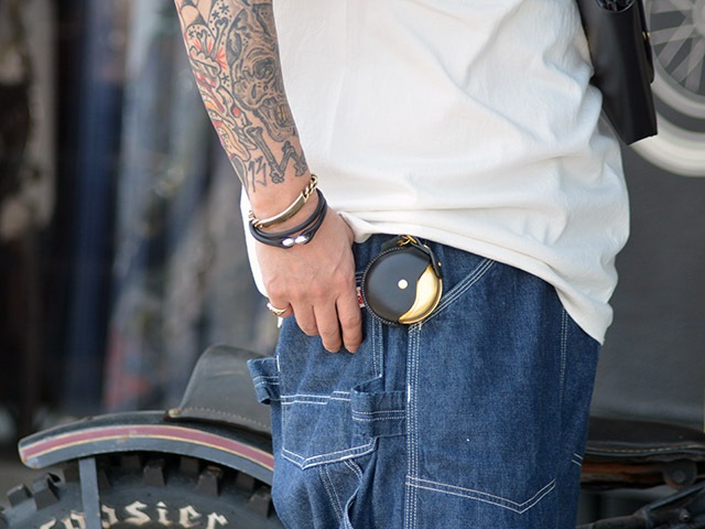 ��2����CRAMP by ��Ƿü���Ź/������ �Х� �����Υϥ����󥫥�ƥ�ۡ�Leather Double Wrap S-Kan Plain Bracelet/�쥶�����֥��å�S����ץ졼��֥쥹��åȡ�(Cr-301W)