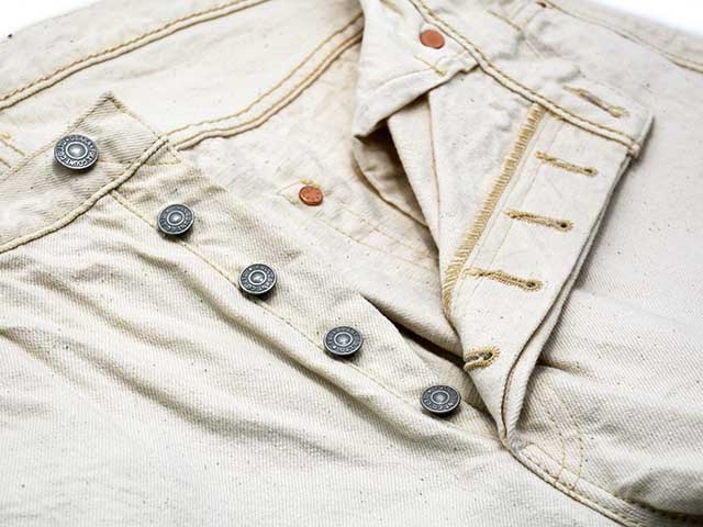 ��FULLCOUNT/�ե륫����ȡۡ�Wide Straight Denim Pants��Ecru Selvedge��/�磻�ɥ��ȥ졼�ȥǥ˥�ѥ�ġɥ�����奻��ӥå��ɡ�(0105EC/13.7oz)