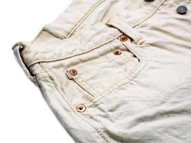 ��FULLCOUNT/�ե륫����ȡۡ�Wide Straight Denim Pants��Ecru Selvedge��/�磻�ɥ��ȥ졼�ȥǥ˥�ѥ�ġɥ�����奻��ӥå��ɡ�(0105EC/13.7oz)