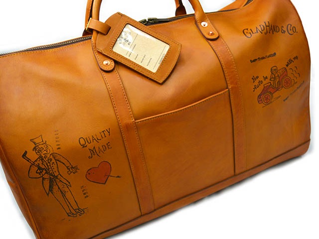 ��2����GLAD HAND/����åɥϥ�ɡۡߡ�vasco/���������ۡ�Leather Travel Boston Bag��GLAD POSTALS��/�쥶���ȥ�٥�ܥ��ȥ�Хå��ɥ���åɥݥ����륺�ɡ�