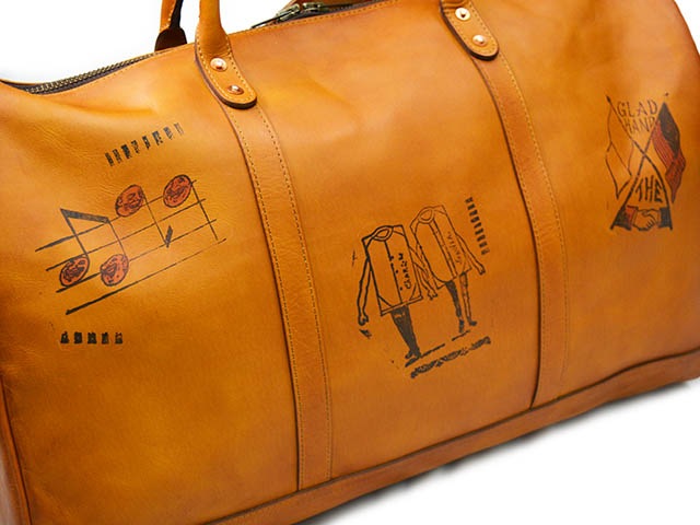��2����GLAD HAND/����åɥϥ�ɡۡߡ�vasco/���������ۡ�Leather Travel Boston Bag��GLAD POSTALS��/�쥶���ȥ�٥�ܥ��ȥ�Хå��ɥ���åɥݥ����륺�ɡ�