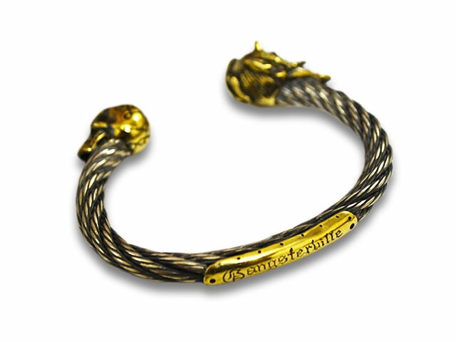 ��galcia/���륷���ۡߡ�GANGSTERVILLE/����󥰥������ӥ�ۡ�Devil&Skull Bangle/�ǥӥ�&������Х󥰥��(GSG-BA001SB)