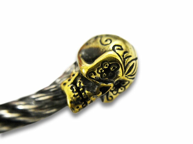 ��galcia/���륷���ۡߡ�GANGSTERVILLE/����󥰥������ӥ�ۡ�Devil&Skull Bangle/�ǥӥ�&������Х󥰥��(GSG-BA001SB)