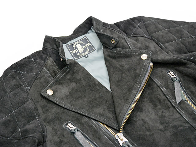 (30% OFF)��SKULL FLIGHT/������ե饤�ȡ�2023AW��Roughout Goatskin Semi Double Riders Jacket/��ե����ȥ����ȥ����󥹥��󥻥ߥ��֥�饤���������㥱�åȡ�