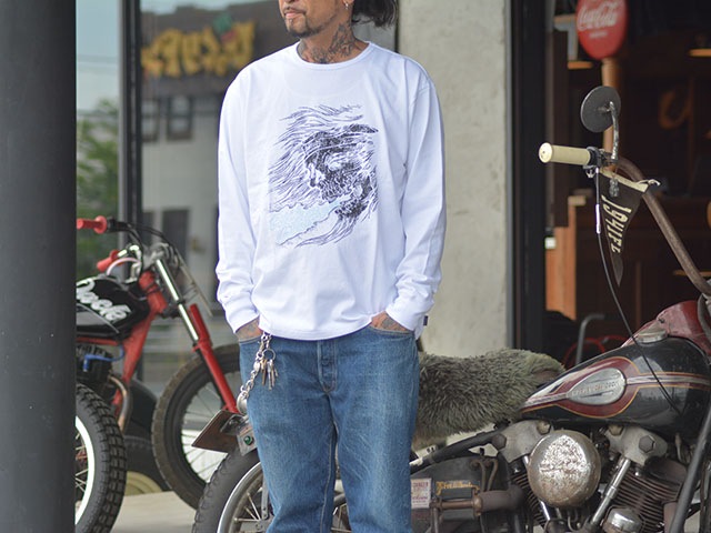 (30% OFF)��2����EVILACT/�����֥륢���ȡ�2024SS��Skull L/S Tee/��������󥰥��꡼��Tee��(EA-WFRSS-T04)