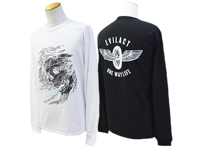 (30% OFF)��2����EVILACT/�����֥륢���ȡ�2024SS��Skull L/S Tee/��������󥰥��꡼��Tee��(EA-WFRSS-T04)