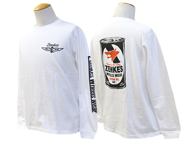 ��2����ZEMKE'S WHEELS WEAR/���ॱ���ۥ����륺�������ۡ�Rodder L/S Crew Neck Tee��Motor Oil��/���å������󥰥��꡼�֥��롼�ͥå�Tee�ɥ⡼����������ɡ�