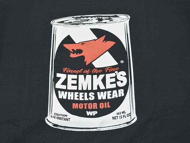 ��2����ZEMKE'S WHEELS WEAR/���ॱ���ۥ����륺�������ۡ�Rodder L/S Crew Neck Tee��Motor Oil��/���å������󥰥��꡼�֥��롼�ͥå�Tee�ɥ⡼����������ɡ�