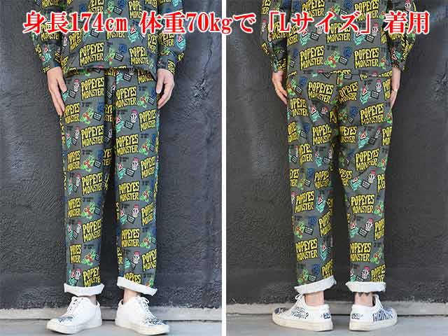 (30% OFF)��2����POP EYES/�ݥåץ�������2025SS��Monster Easy Slacks/��󥹥���������������å�����(25SS-PPE-4)