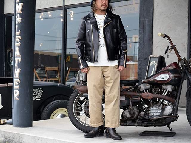 ��FINE CREEK&CO/�ե����󥯥꡼������ɥ����ۡ�Double Riders Jacket��Edward Heavy Weight��/���֥�饤���������㥱�åȡɥ��ɥ�ɥإӡ��������ȡɡ�(ACJK032)