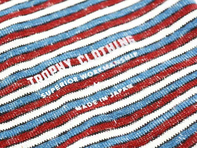 ��2����TROPHY CLOTHING/�ȥ��ե������������󥰡�2026SS��Multi Border S/S Tee/�ޥ���ܡ��������硼�ȥ��꡼��Tee��(TR26SS-204)
