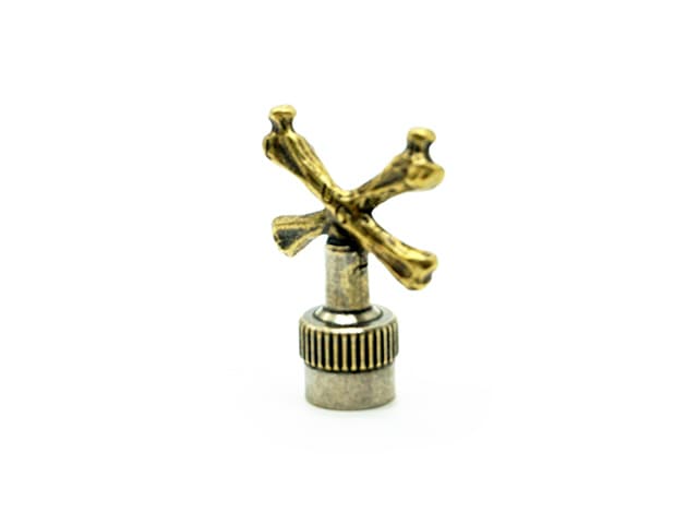 ��UNCROWD/���󥯥饦�ɡۡߡ�HATCHET METAL WORKS/�ϥ����åȥ᥿�������ۡ�Valve Cap��Cross Bone��/�Х�֥���åסɥ������ܡ���ɡ�(UC-903)