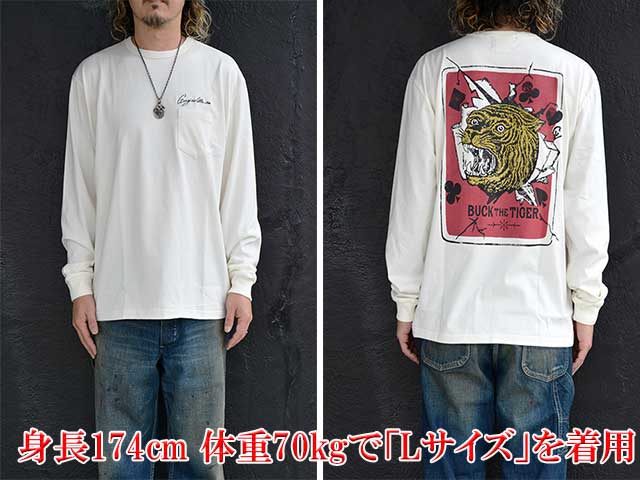 ��2����GANGSTERVILLE/����󥰥������ӥ��2024AW��Heavy Weight Binder Neck L/S Tee��TIGER ALLEY��/�إӡ��������ȥХ�������ͥå����󥰥��꡼��Tee�ɥ����������쥤�ɡ�(GSV-24-AW-14)