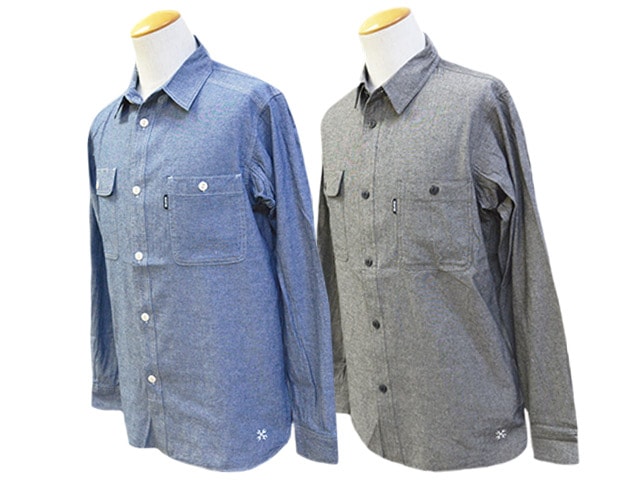 (30% OFF)��2����BLUCO/�֥륳��2025SS��Chambray L/S Work Shirts/�����֥졼���󥰥��꡼�֥������ġ�(151-11-121)