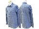 (30% OFF)��2����BLUCO/�֥륳��2025SS��Chambray L/S Work Shirts/�����֥졼���󥰥��꡼�֥������ġ�(151-11-121)