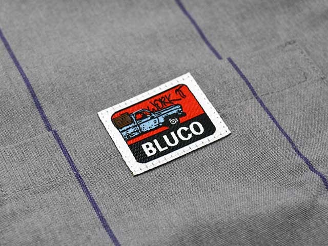 (30% OFF)��4����BLUCO/�֥륳��2025SS��Pullover S/S Stripe Work Shirts/�ץ륪���С����硼�ȥ��꡼�֥��ȥ饤�ץ������ġ�(153-21-101)