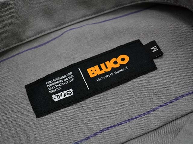 (30% OFF)��4����BLUCO/�֥륳��2025SS��Pullover S/S Stripe Work Shirts/�ץ륪���С����硼�ȥ��꡼�֥��ȥ饤�ץ������ġ�(153-21-101)