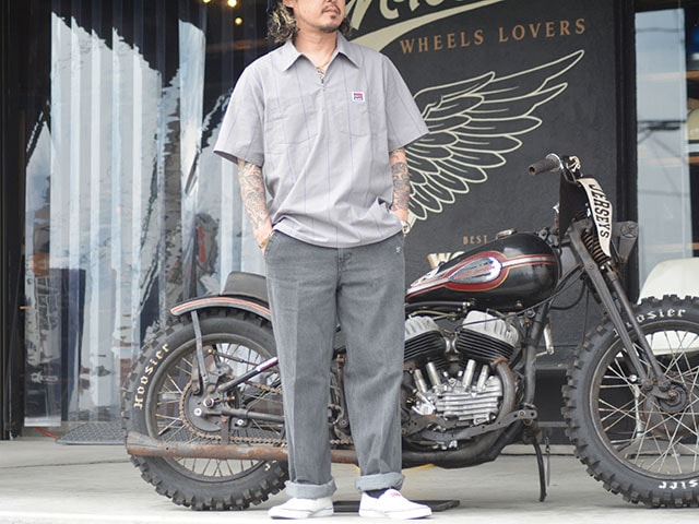 (30% OFF)��4����BLUCO/�֥륳��2025SS��Pullover S/S Stripe Work Shirts/�ץ륪���С����硼�ȥ��꡼�֥��ȥ饤�ץ������ġ�(153-21-101)