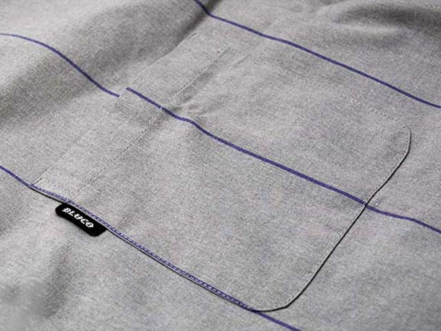 (30% OFF)��4����BLUCO/�֥륳��2025SS��Pullover S/S Stripe Work Shirts/�ץ륪���С����硼�ȥ��꡼�֥��ȥ饤�ץ������ġ�(153-21-101)