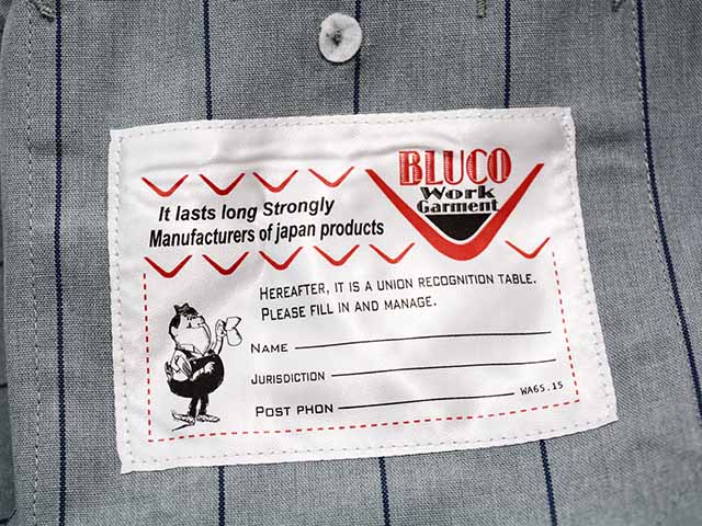 ��3����BLUCO/�֥륳��2026SS��Standard L/S Work Shirt��Stripe��/����������ɥ��󥰥��꡼�֥������ġɥ��ȥ饤�סɡ�(161-11-119)