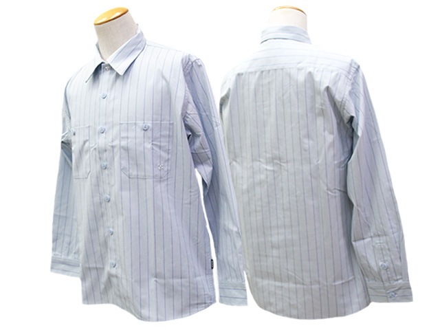 ��3����BLUCO/�֥륳��2026SS��Standard L/S Work Shirt��Stripe��/����������ɥ��󥰥��꡼�֥������ġɥ��ȥ饤�סɡ�(161-11-119)