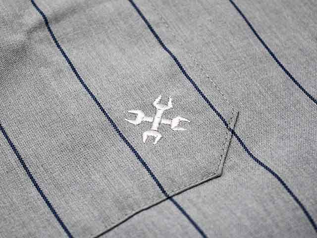 ��3����BLUCO/�֥륳��2026SS��Standard L/S Work Shirt��Stripe��/����������ɥ��󥰥��꡼�֥������ġɥ��ȥ饤�סɡ�(161-11-119)