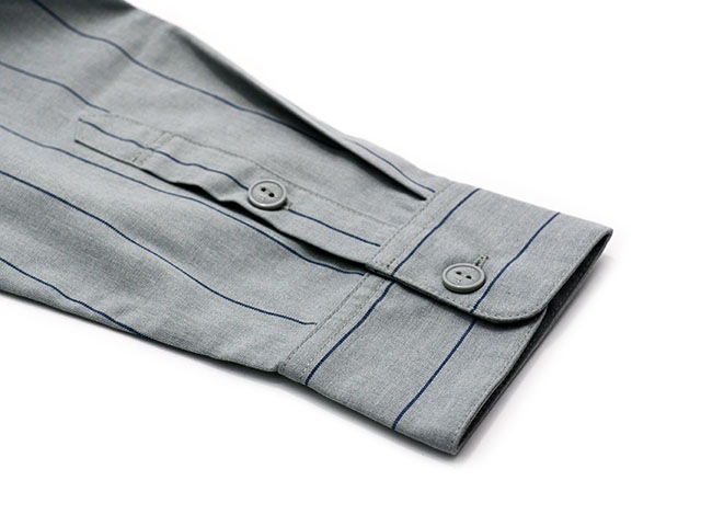 ��3����BLUCO/�֥륳��2026SS��Standard L/S Work Shirt��Stripe��/����������ɥ��󥰥��꡼�֥������ġɥ��ȥ饤�סɡ�(161-11-119)