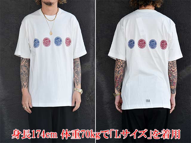 ��4����BLUCO/�֥륳��2026SS��Print Tee��STAMP��/�ץ���Tee�ɥ�����סɡ�(163-22-025)