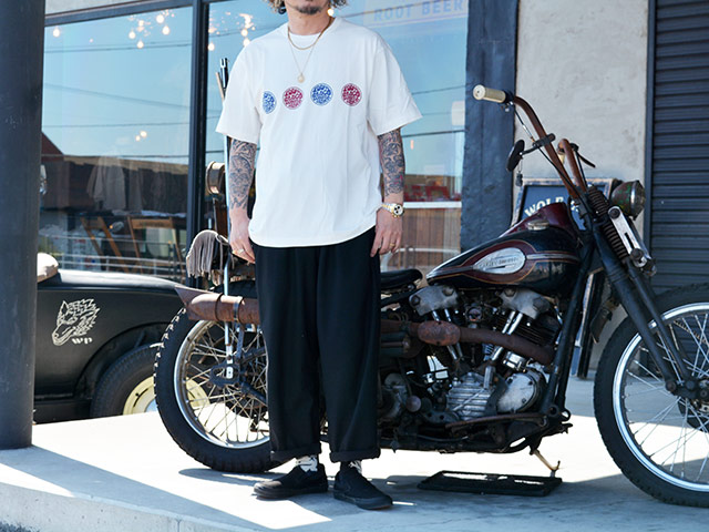��4����BLUCO/�֥륳��2026SS��Print Tee��STAMP��/�ץ���Tee�ɥ�����סɡ�(163-22-025)