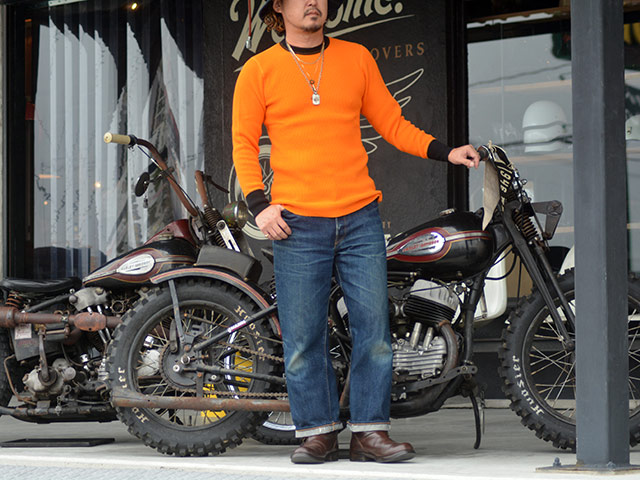 ��3����JELADO��ATHLETIC BRAND��/�����顼�ɡɥ�������å��֥��ɡɡ�2025AW��Crew Neck MEGA Thermal 2Tone/���롼�ͥå��ᥬ�����ޥ�2�ȡ����(AB12226)