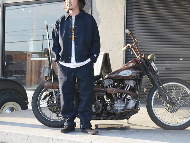 (30% OFF)��2����BLUCO/�֥륳��2025AW��Heavy Melton Award Jacket/�إӡ����ȥ󥢥�ɥ��㥱�åȡ�(157-31-046)