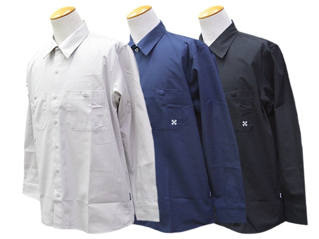 ��3����BLUCO/�֥륳��2026SS��Standard L/S Work Shirt��Solid��/����������ɥ��󥰥��꡼�֥������ġɥ���åɡɡ�(161-11-109)