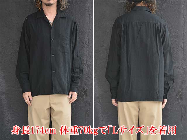 ��2����WILD AT HEART/�磻��ɥ��åȥϡ��ȡ�2026SS��Open Collar L/S Shirt"CRAFTSMAN"/�����ץ󥫥顼���󥰥��꡼�֥���ġɥ���եĥޥ�ɡ�(8261004)