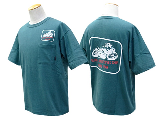 ��4����BLUCO/�֥륳�ۡߡ�JOYRIDE SPEED SHOP/���祤�饤�ɥ��ԡ��ɥ���åס�2026SS��Pocket Tee��RACING��/�ݥ��å�Tee�ɥ졼���󥰡ɡ�(163-22-028)