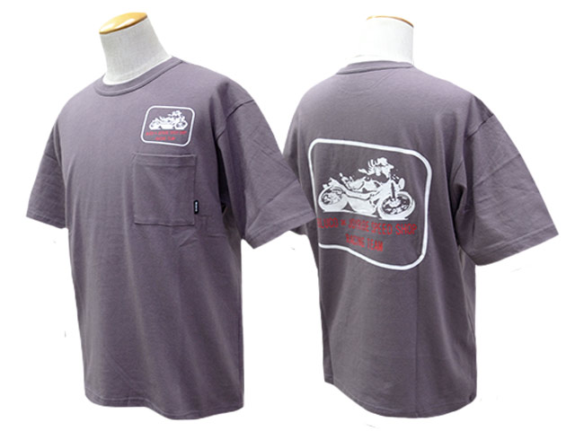 ��4����BLUCO/�֥륳�ۡߡ�JOYRIDE SPEED SHOP/���祤�饤�ɥ��ԡ��ɥ���åס�2026SS��Pocket Tee��RACING��/�ݥ��å�Tee�ɥ졼���󥰡ɡ�(163-22-028)