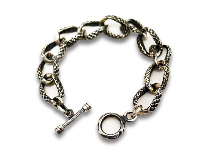 ��SKULL FLIGHT/������ե饤�ȡۡ�Snake Bracelet/���͡����֥쥹��åȡ�(Silver950)