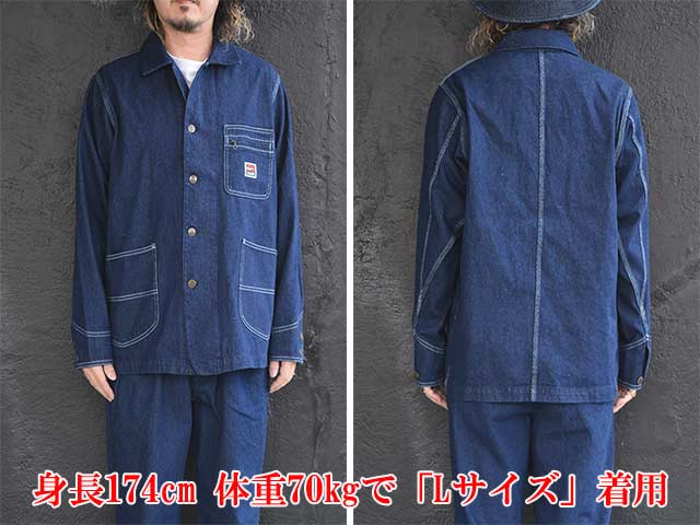 (30% OFF)��BLUCO/�֥륳��2025SS��12oz Denim Coverall/12���󥹥ǥ˥५�С��������(151-32-001)