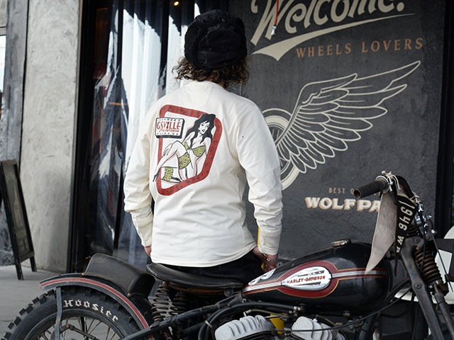 ��2����GANGSTERVILLE/����󥰥������ӥ��2025AW��THE FETISHISM Henry Neck L/S Tee/�� �ե��ƥ�������إ�꡼�ͥå����󥰥��꡼��Tee��(GSV5303)