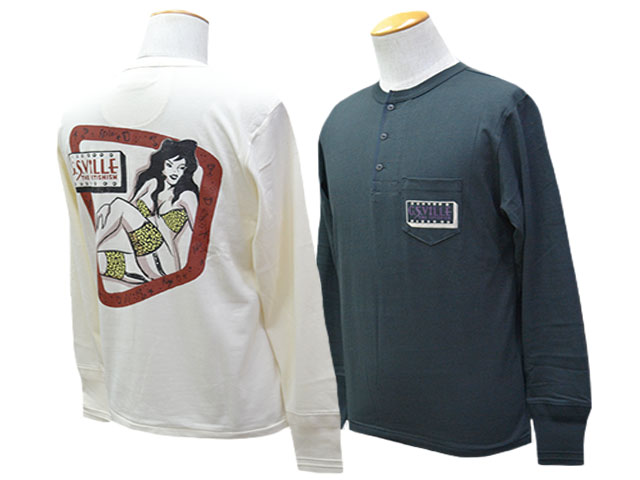 ��2����GANGSTERVILLE/����󥰥������ӥ��2025AW��THE FETISHISM Henry Neck L/S Tee/�� �ե��ƥ�������إ�꡼�ͥå����󥰥��꡼��Tee��(GSV5303)