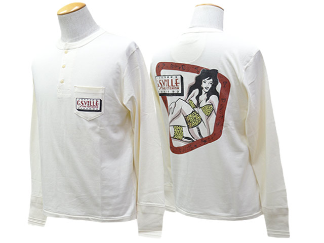 ��2����GANGSTERVILLE/����󥰥������ӥ��2025AW��THE FETISHISM Henry Neck L/S Tee/�� �ե��ƥ�������إ�꡼�ͥå����󥰥��꡼��Tee��(GSV5303)